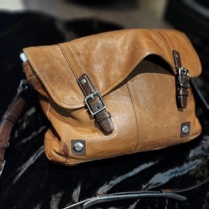 Coach leather messenger bag